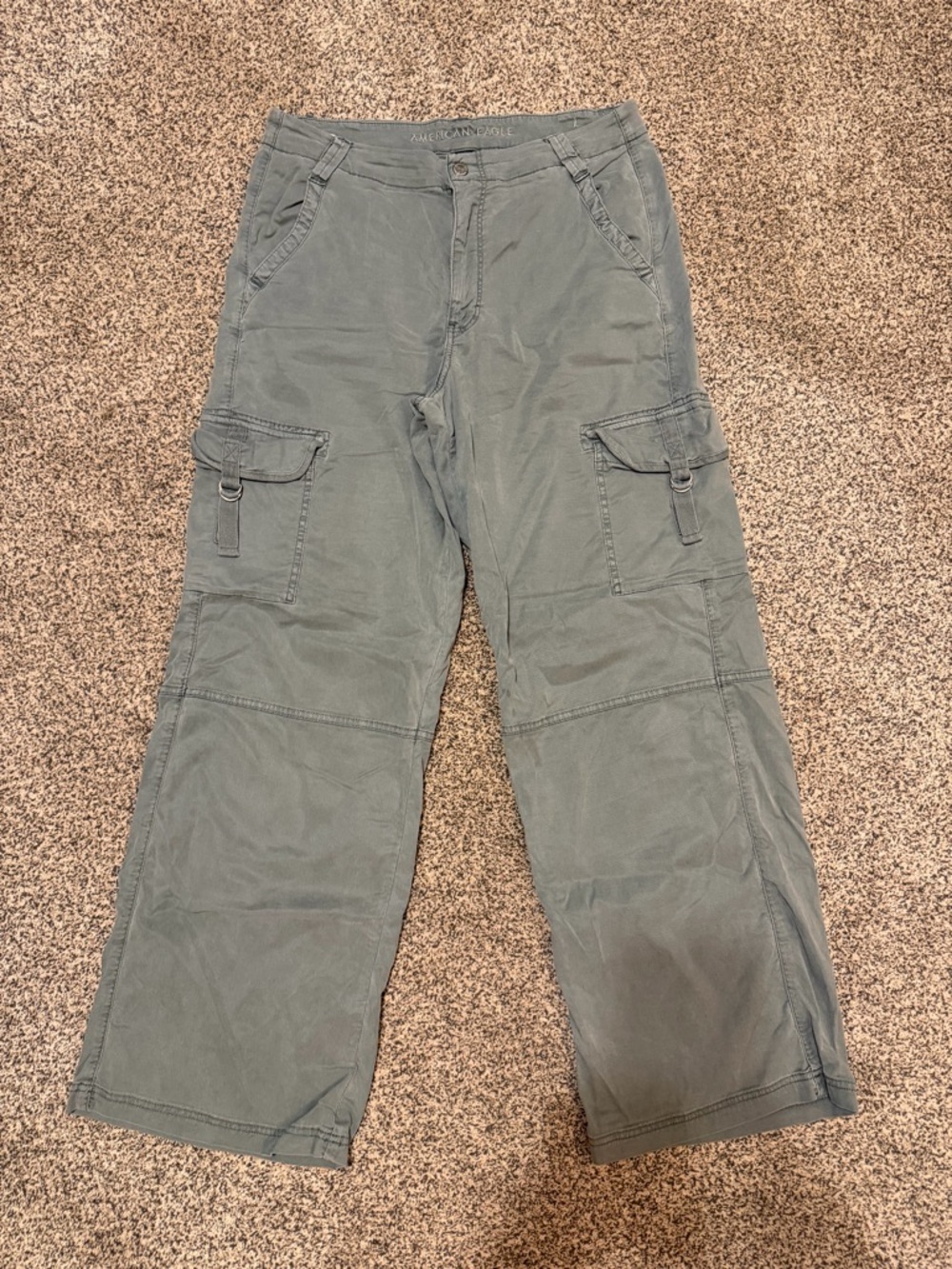 American Eagle Outfitters Women’s Cargo Pants - Slate Green